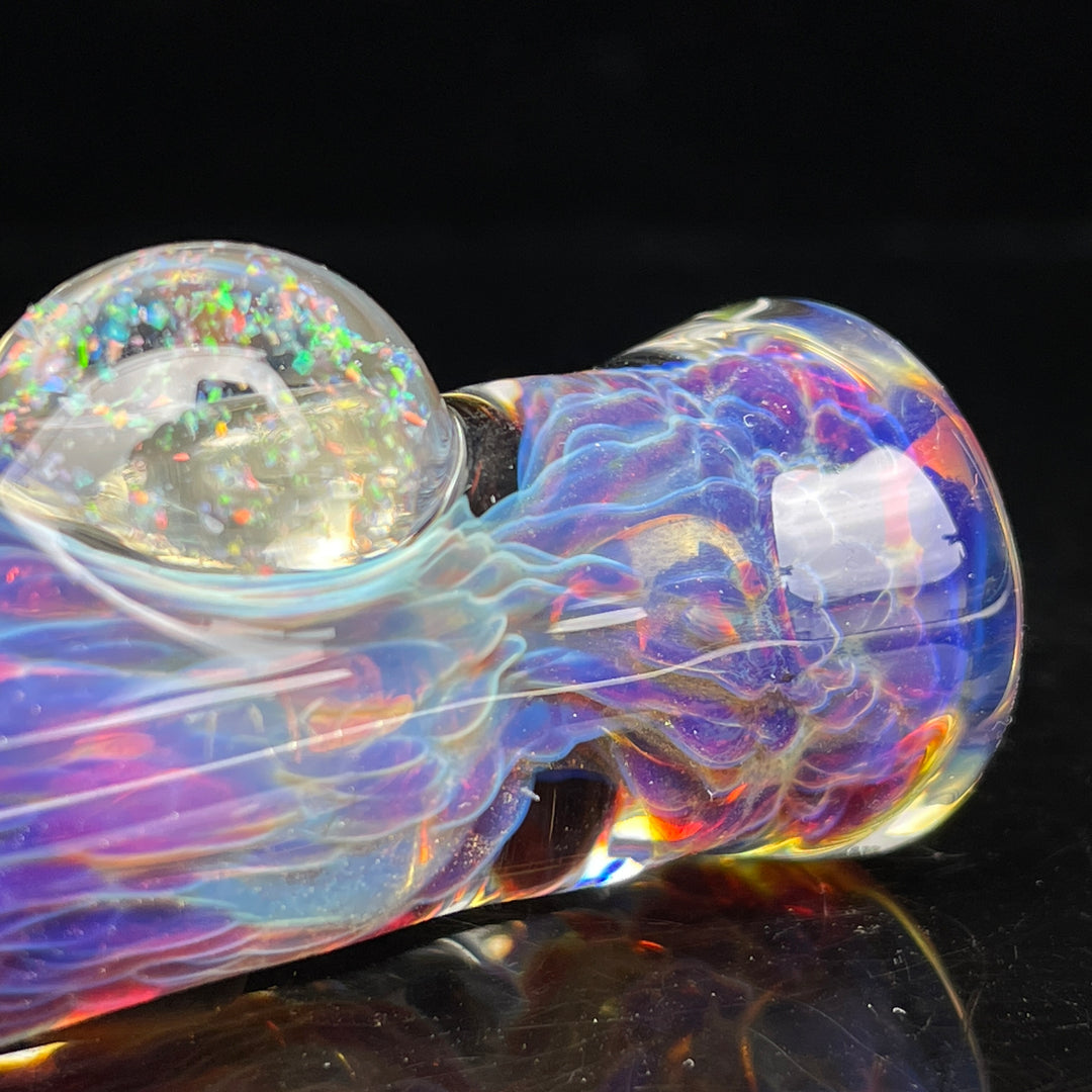 Purple Nebula Crushed Opal Chillum Glass Pipe Tako Glass   