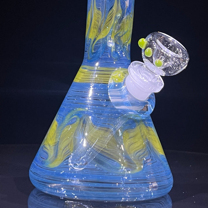 9" Blueberry Beaker Bong Glass Pipe Mary Jane's Glass