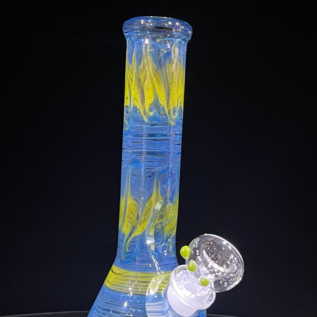 9" Blueberry Beaker Bong Glass Pipe Mary Jane's Glass