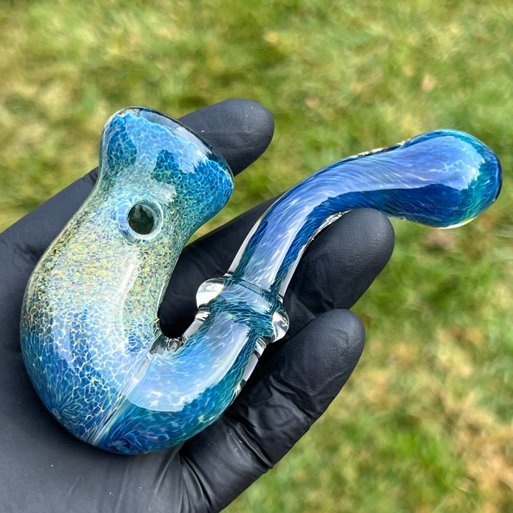 Blue Moon Opal Slime Sherlock Glass Pipe Beezy Glass   