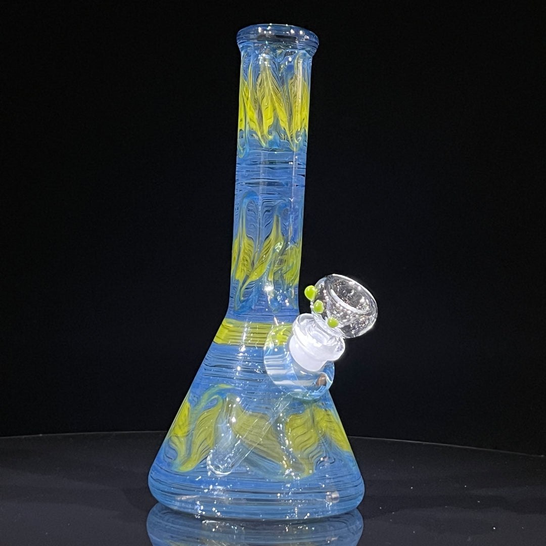 9" Blueberry Beaker Bong Glass Pipe Mary Jane's Glass