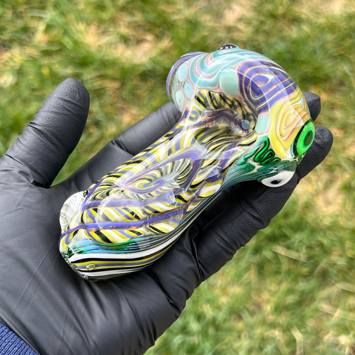 Inside Out Chonker Pipe Glass Pipe Pattymelt Glass   