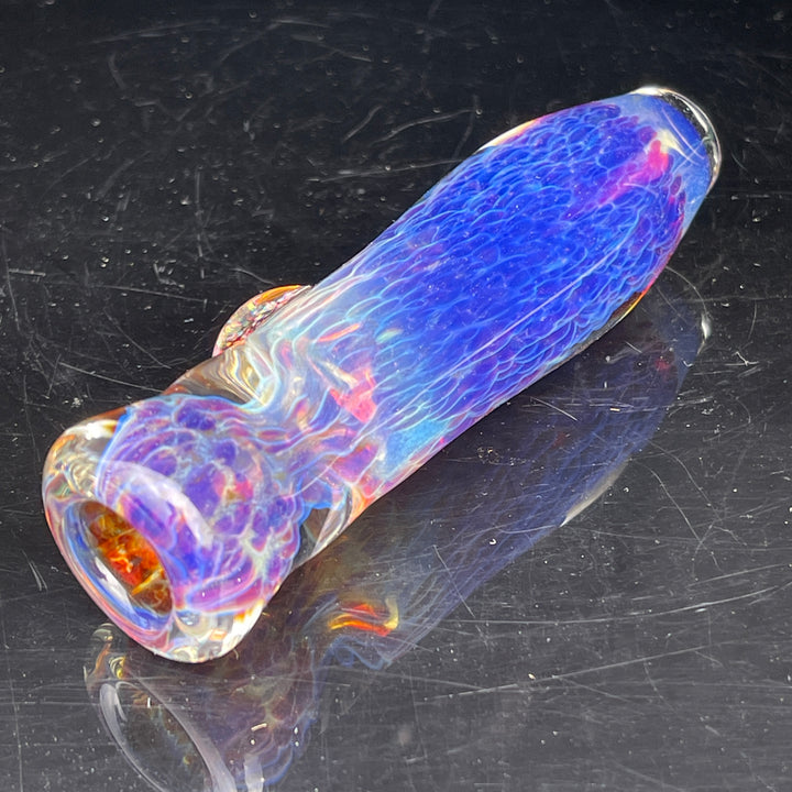 Purple Nebula Crushed Opal Chillum Glass Pipe Tako Glass   