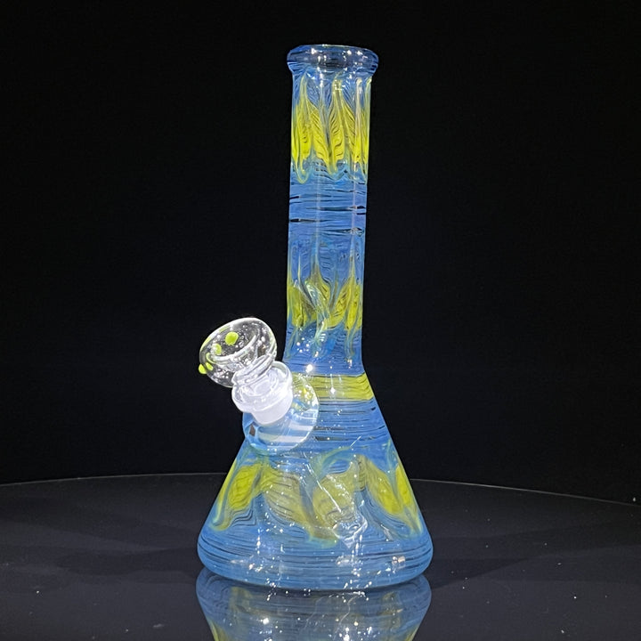 9" Blueberry Beaker Bong Glass Pipe Mary Jane's Glass