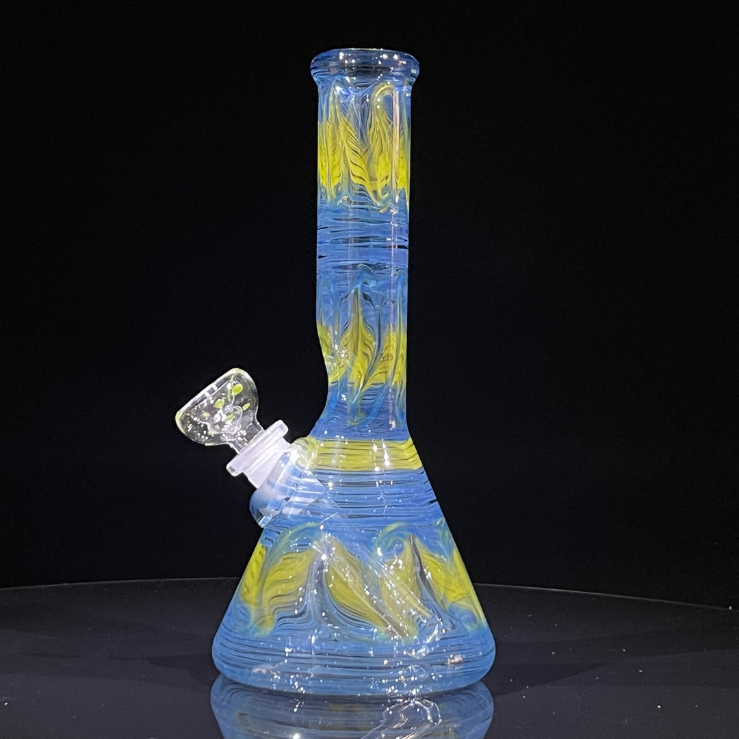 9" Blueberry Beaker Bong Glass Pipe Mary Jane's Glass