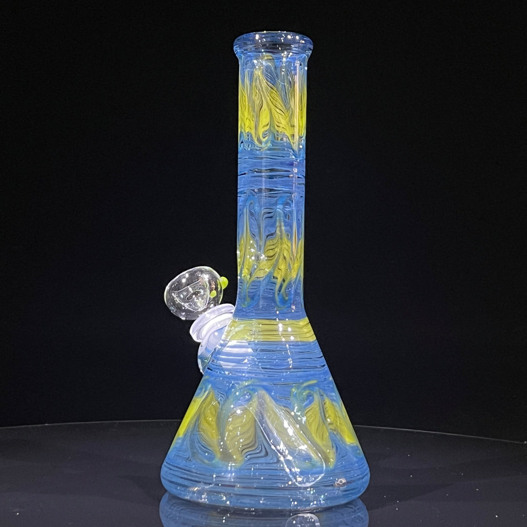 9" Blueberry Beaker Bong Glass Pipe Mary Jane's Glass