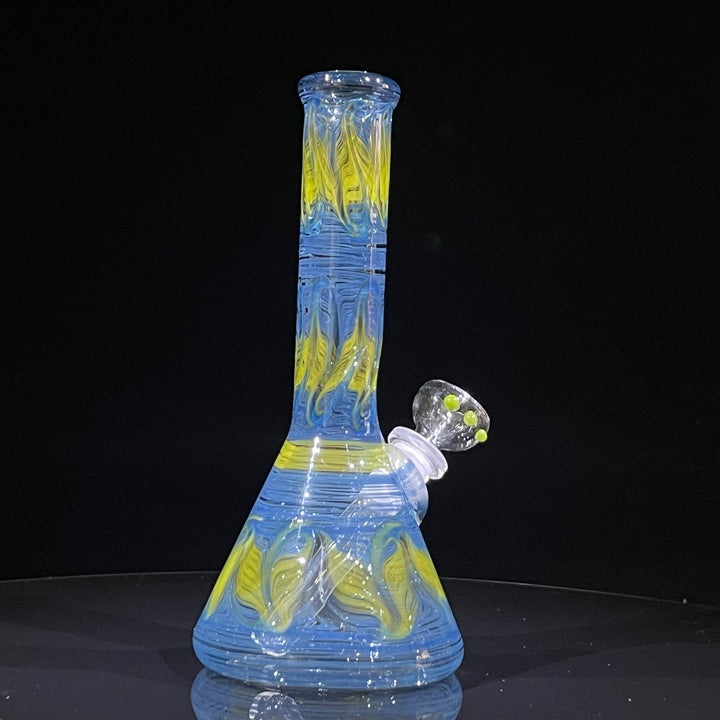 9" Blueberry Beaker Bong Glass Pipe Mary Jane's Glass