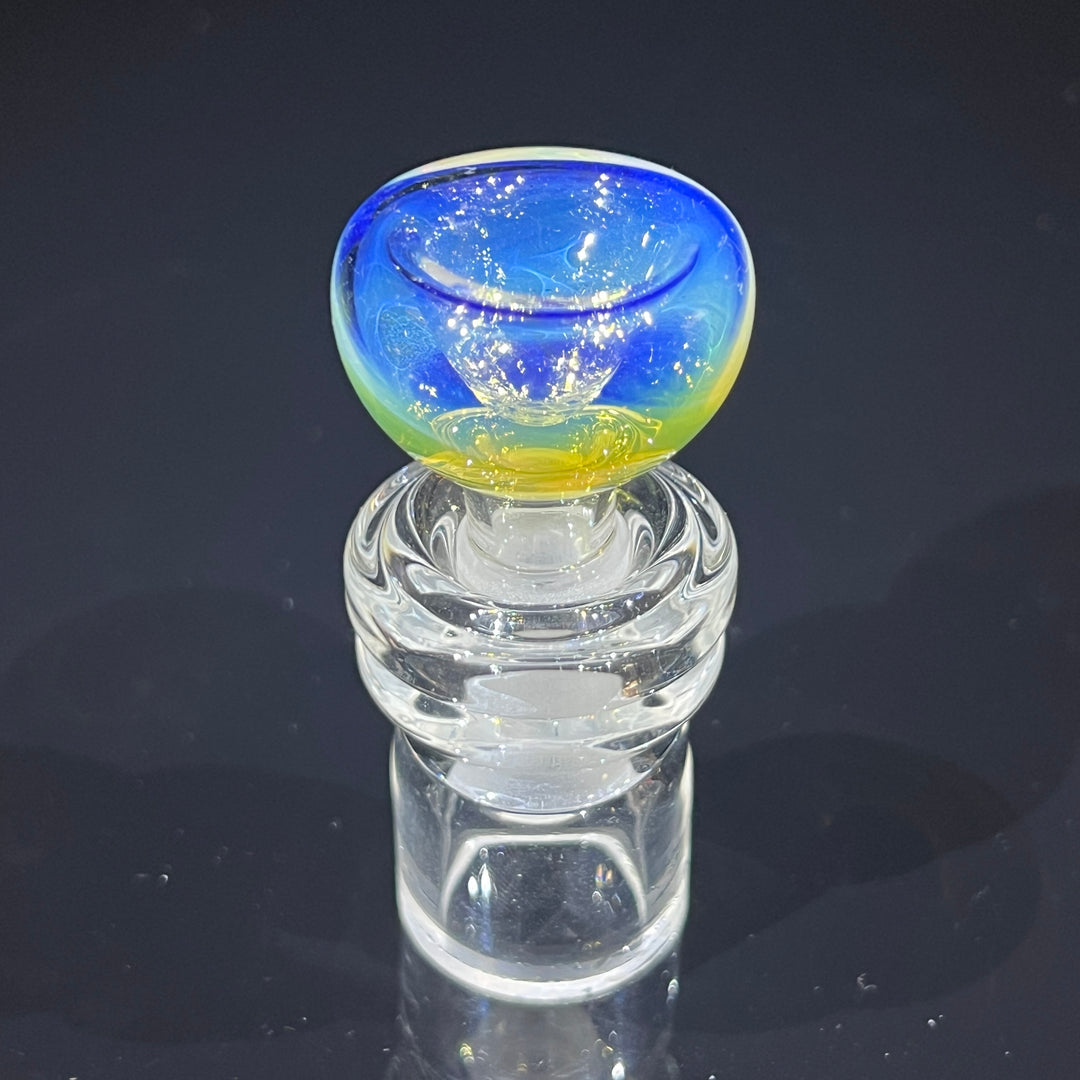 8" Fumed Color Squiggle Beaker Bong Glass Pipe Mary Jane's Glass