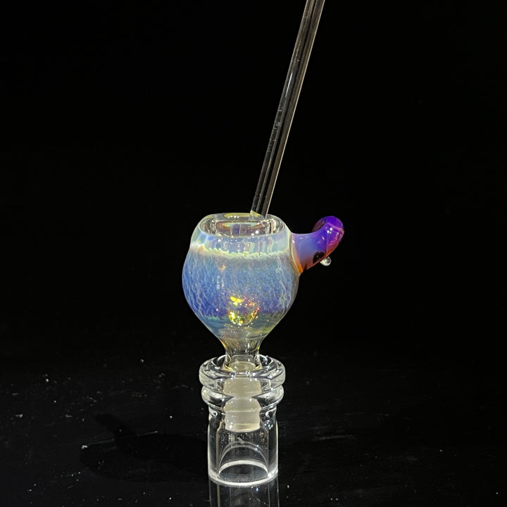 14 mm Purple Nebula Hash Pull Slide Accessory Tako Glass   