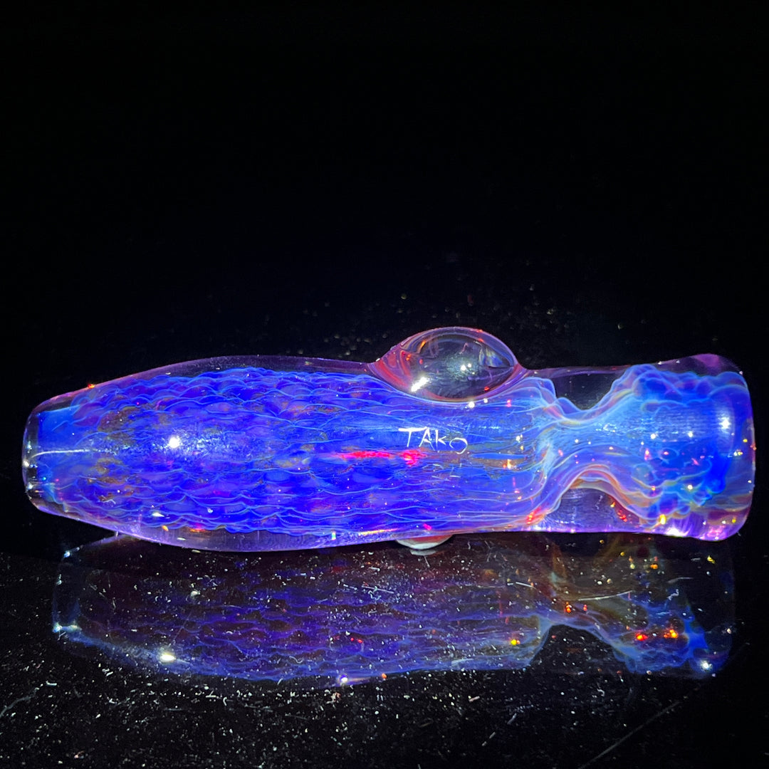 Black Plasma Chillum Glass Pipe Tako Glass   