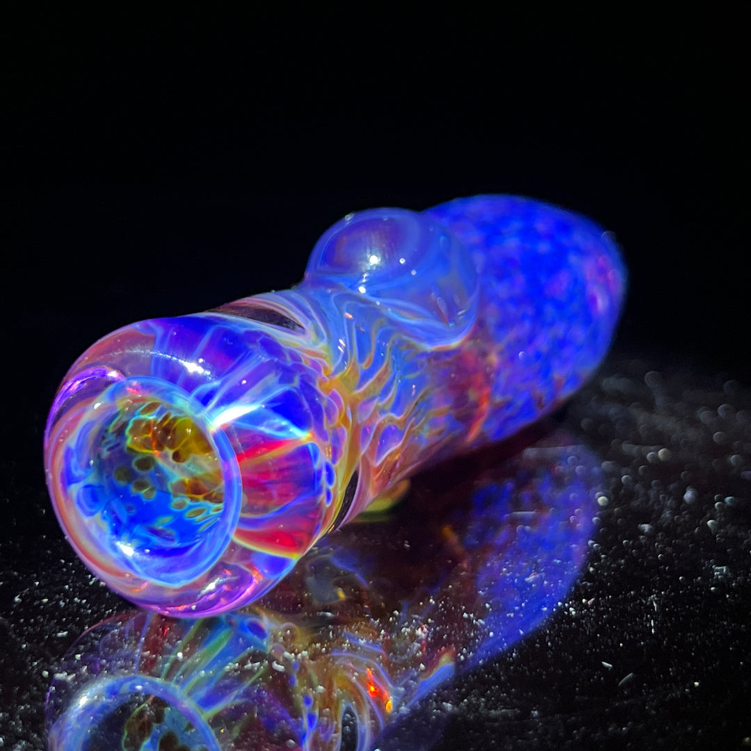 Black Plasma Chillum Glass Pipe Tako Glass   