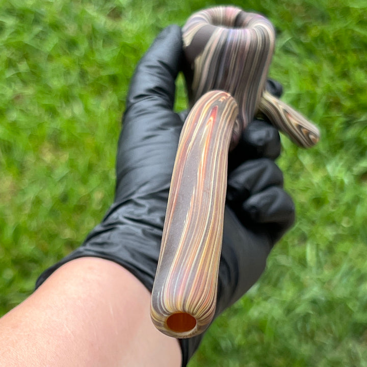 Woodgrain Gandalf Pipe Glass Pipe Wazoo Glass   