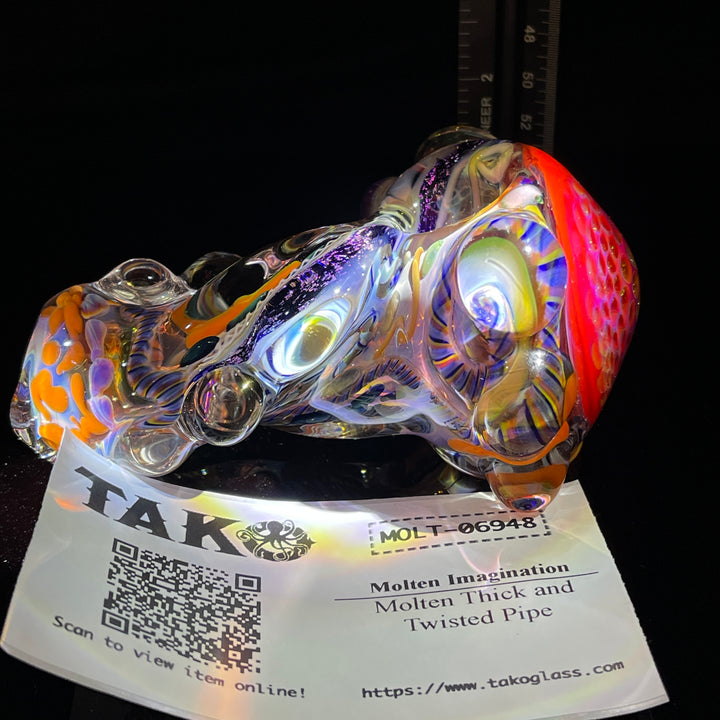 Molten Thick and Twisted Pipe Glass Pipe Molten Imagination   