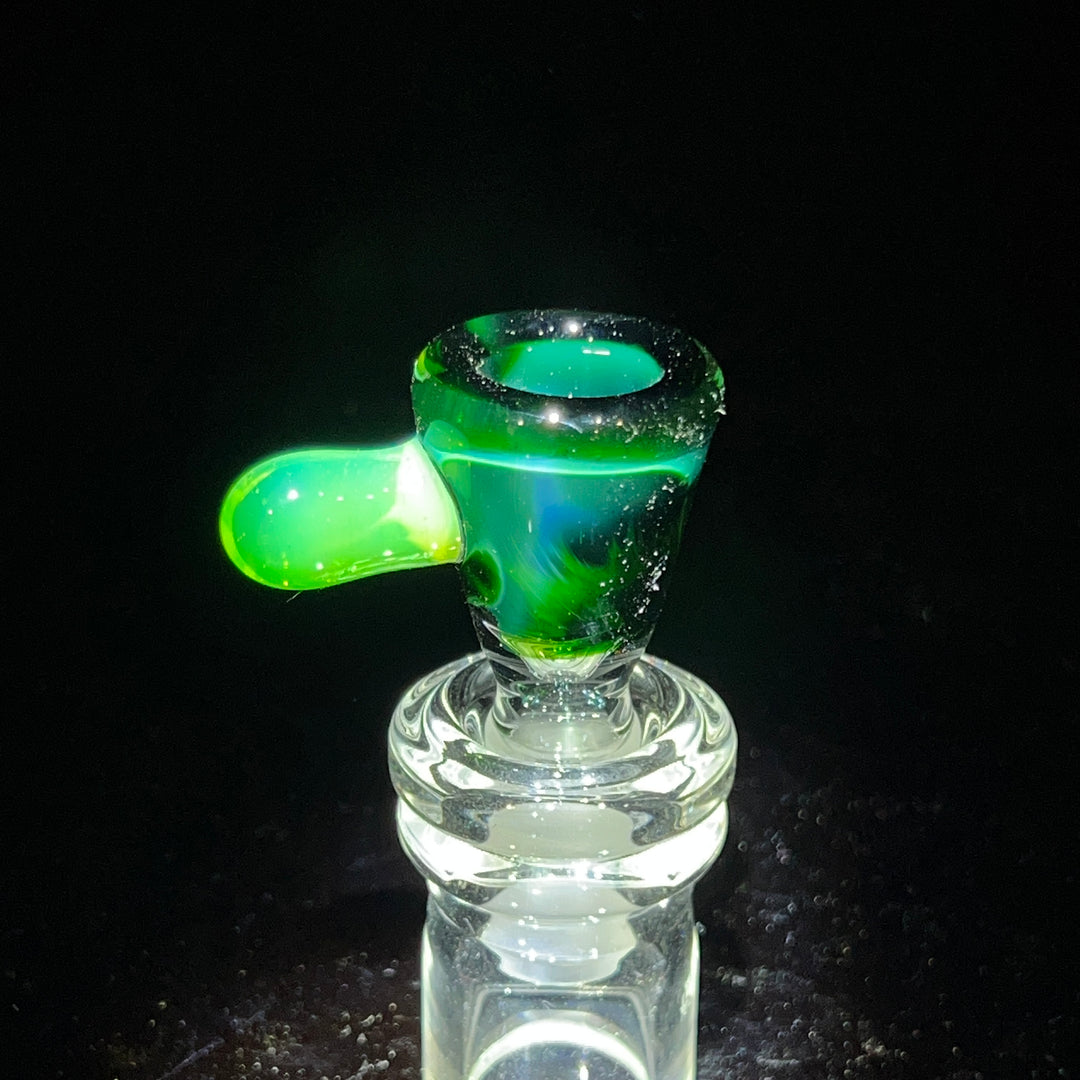 14mm Experimental Green Martini Pullslide Accessory Tako Glass   