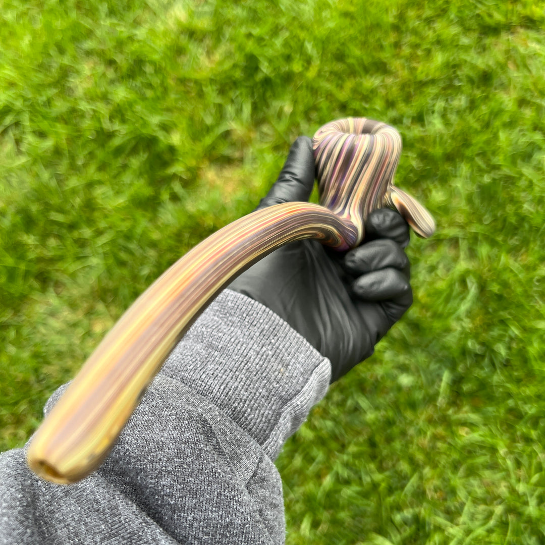 Woodgrain Gandalf Pipe Glass Pipe Wazoo Glass   