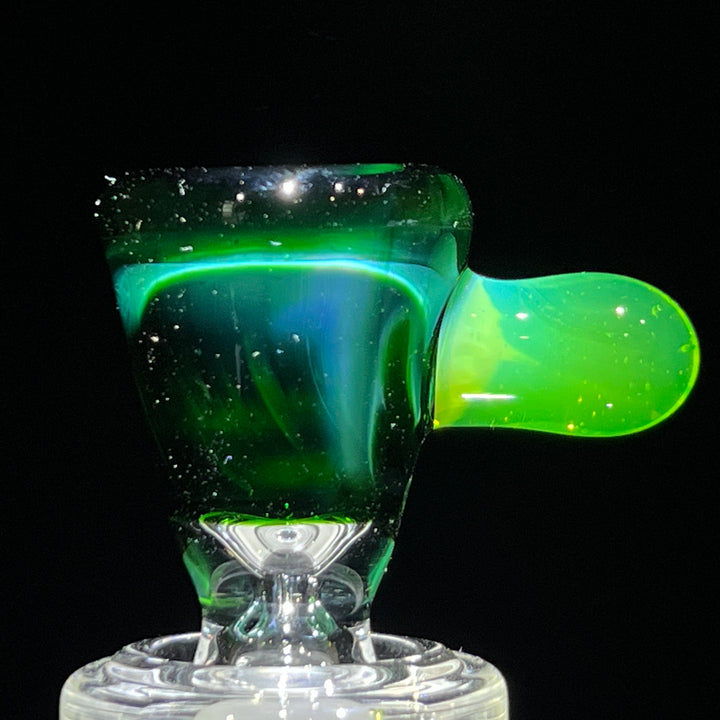 14mm Experimental Green Martini Pullslide Accessory Tako Glass   