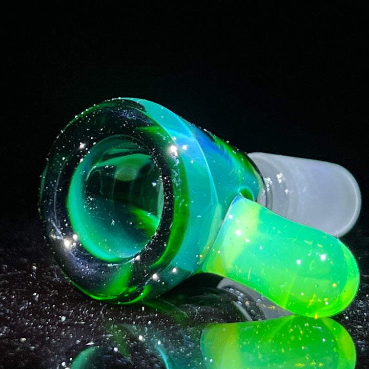 14mm Experimental Green Martini Pullslide Accessory Tako Glass   