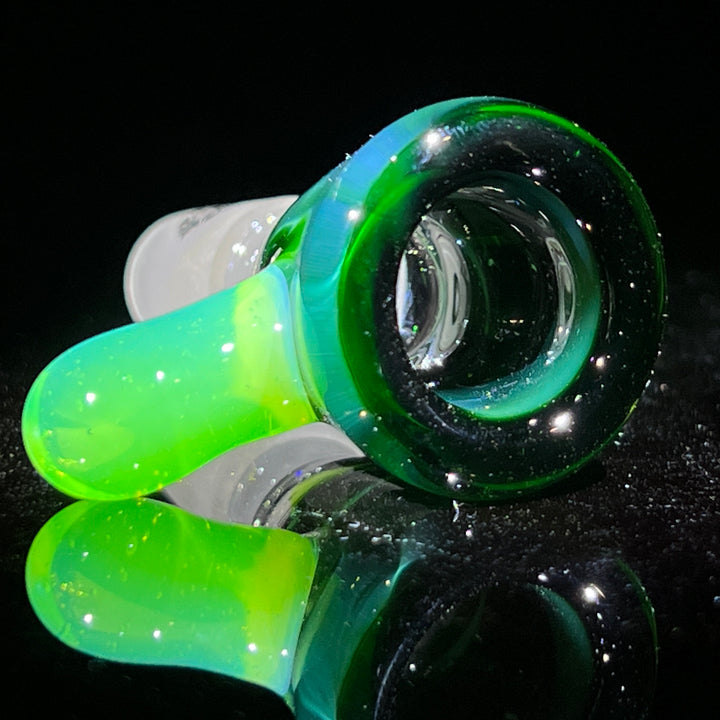 14mm Experimental Green Martini Pullslide Accessory Tako Glass   