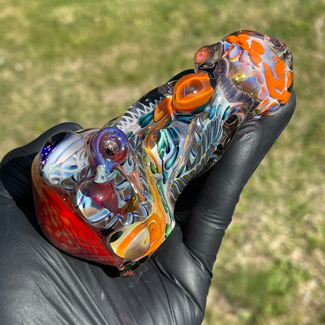 Molten Thick and Twisted Pipe Glass Pipe Molten Imagination   