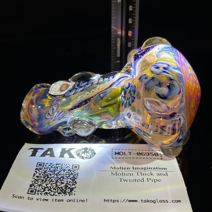 Molten Thick and Twisted Pipe Glass Pipe Molten Imagination   