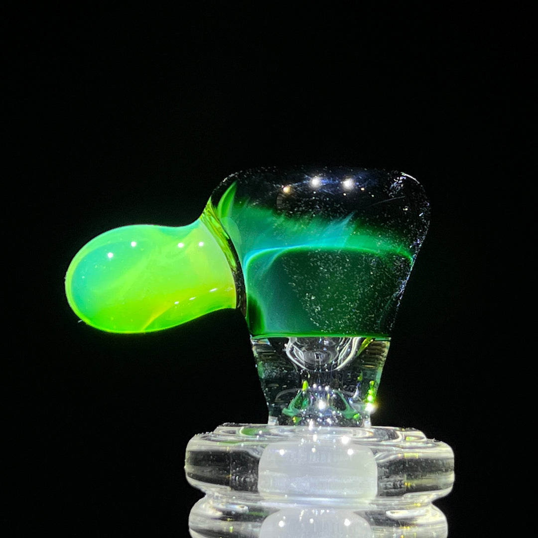 14mm Experimental Green Martini Pullslide Accessory Tako Glass   