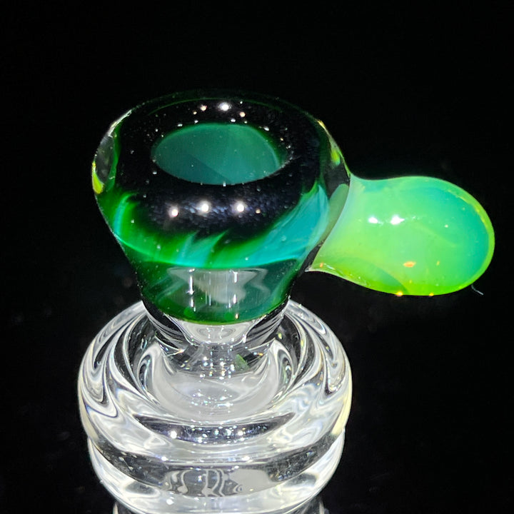 14mm Experimental Green Martini Pullslide Accessory Tako Glass   