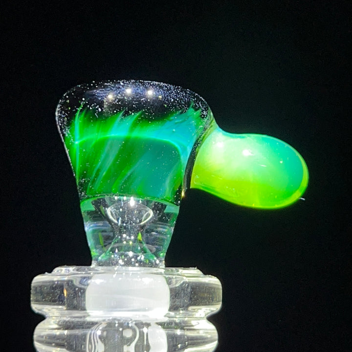 14mm Experimental Green Martini Pullslide Accessory Tako Glass   