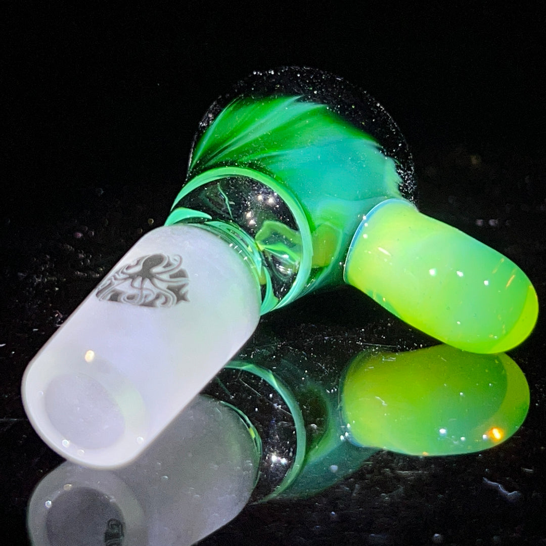 14mm Experimental Green Martini Pullslide Accessory Tako Glass   