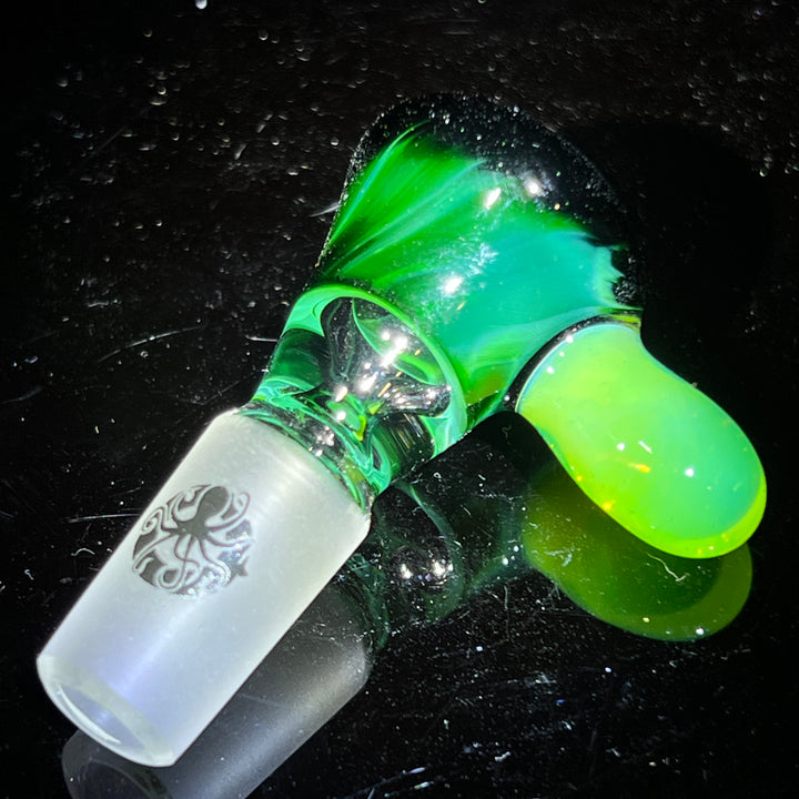 14mm Experimental Green Martini Pullslide Accessory Tako Glass   