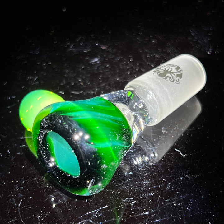 14mm Experimental Green Martini Pullslide Accessory Tako Glass   