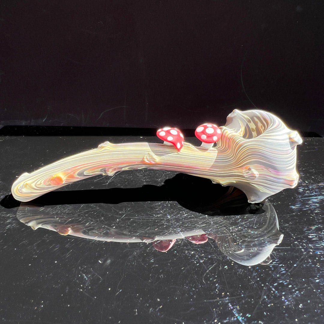 Woodgrain Mushroom Gandalf Pipe Glass Pipe Wazoo Glass   