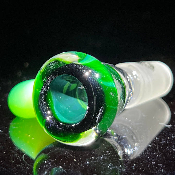 14mm Experimental Green Martini Pullslide Accessory Tako Glass   