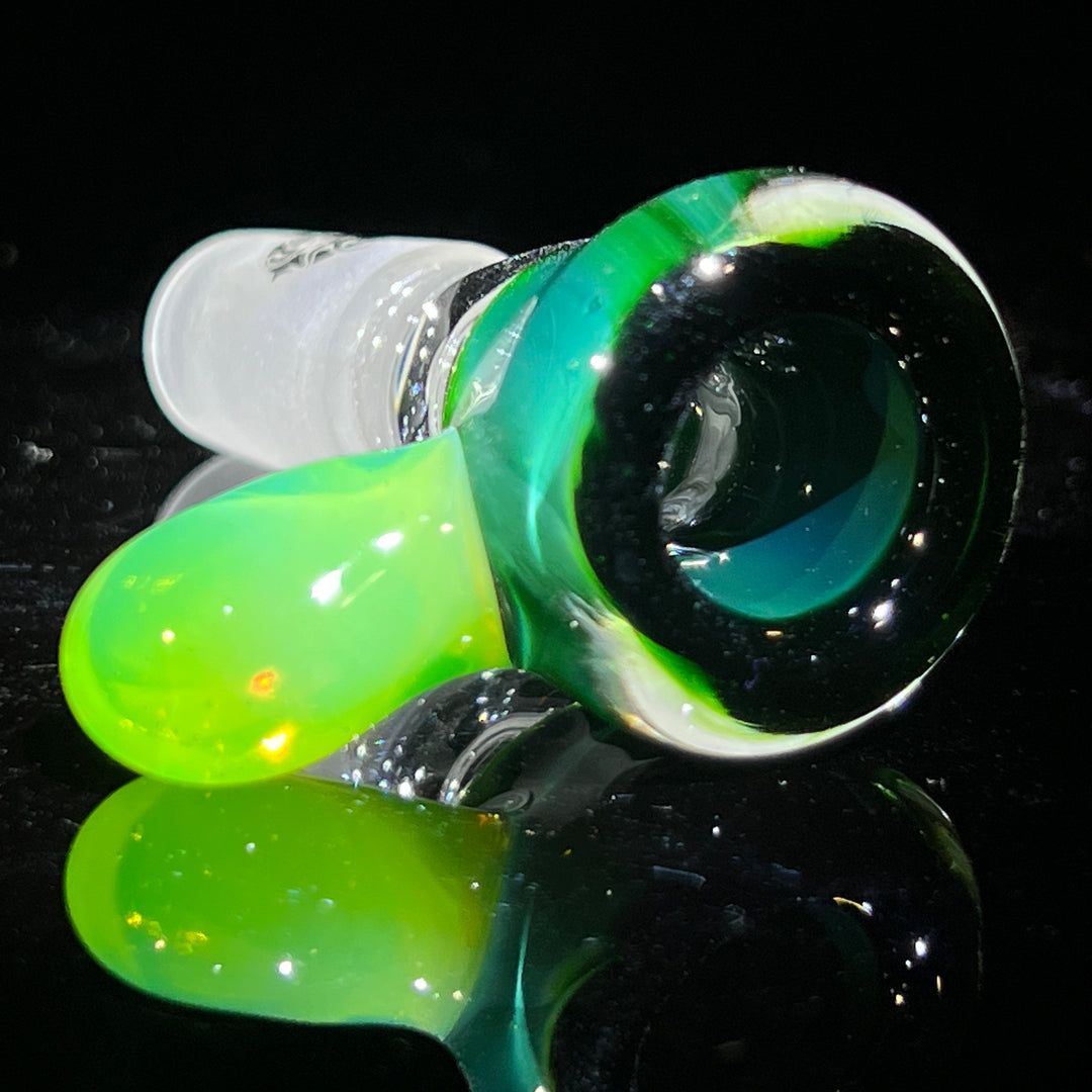 14mm Experimental Green Martini Pullslide Accessory Tako Glass   