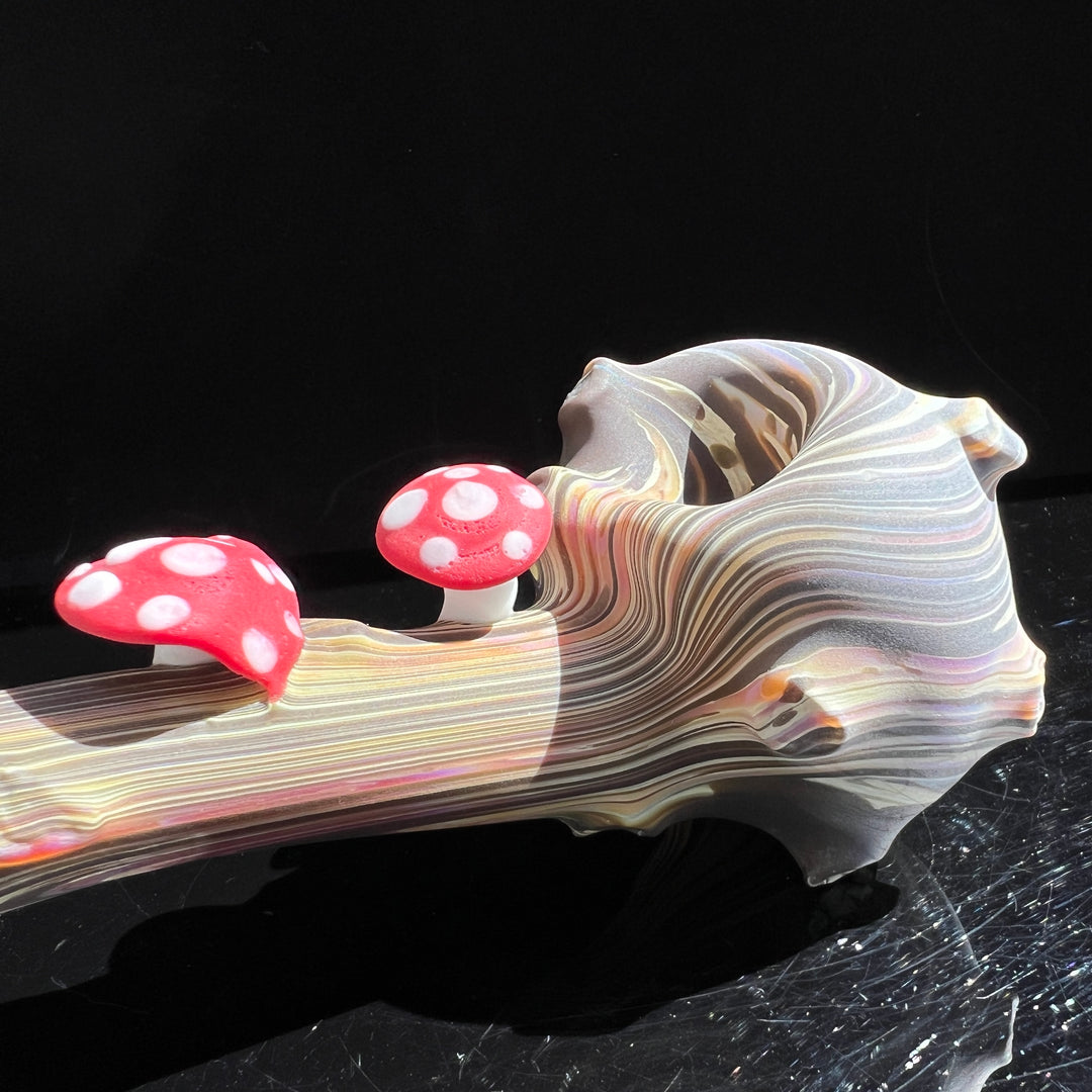 Woodgrain Mushroom Gandalf Pipe Glass Pipe Wazoo Glass   