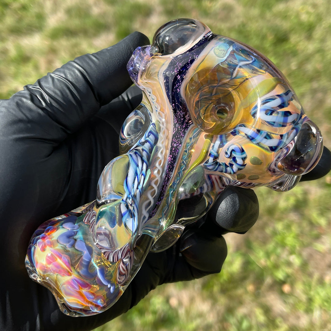 Molten Thick and Twisted Pipe Glass Pipe Molten Imagination   