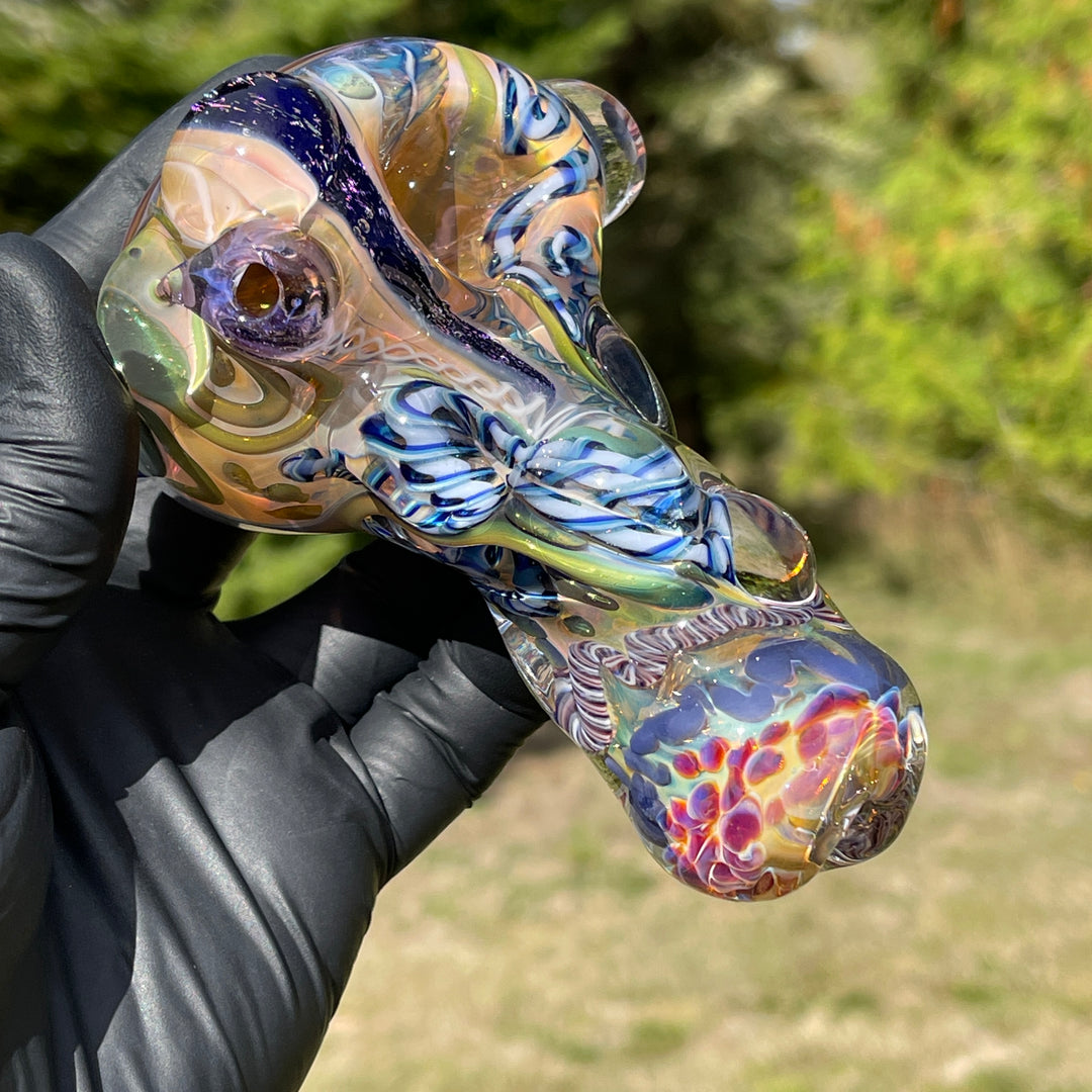 Molten Thick and Twisted Pipe Glass Pipe Molten Imagination   