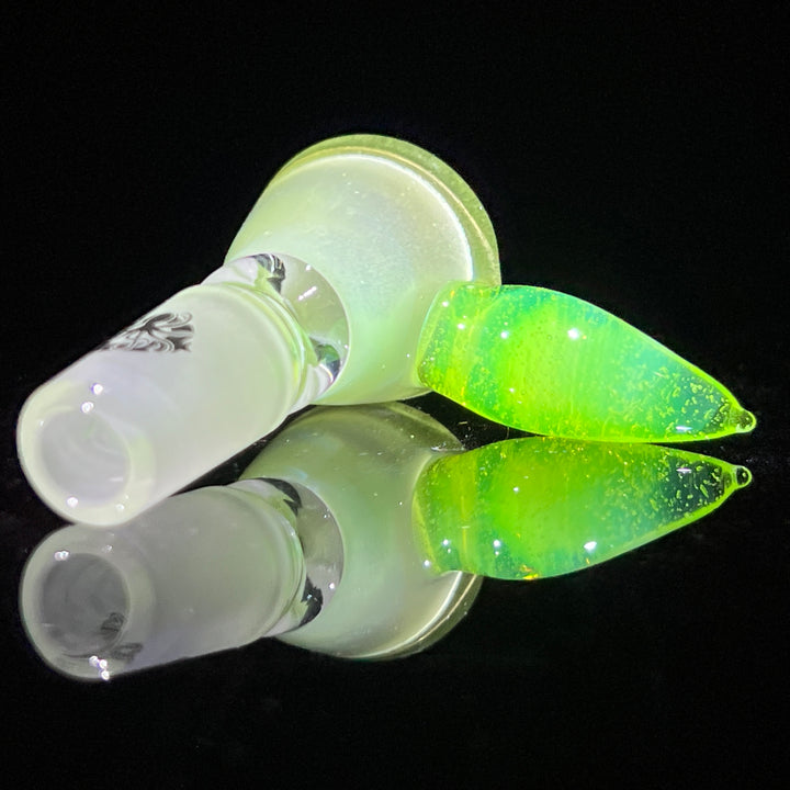 14mm Satin Key Lime UV Martini Pullslide Accessory Tako Glass   