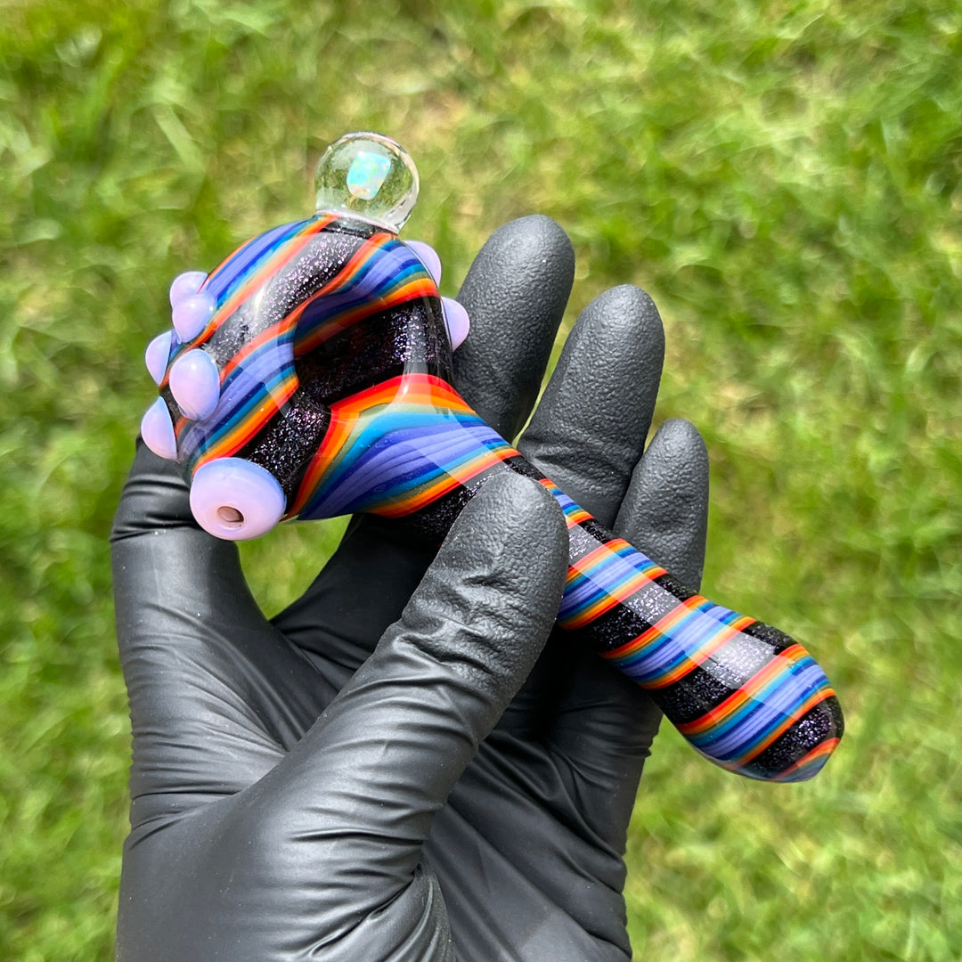 Dichro Opal Marble Pipe Glass Pipe TG   