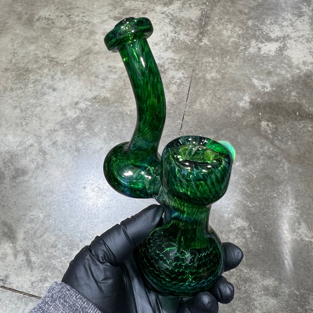 Forest Bubbler with Slyme Carb Glass Pipe Cose Glass   