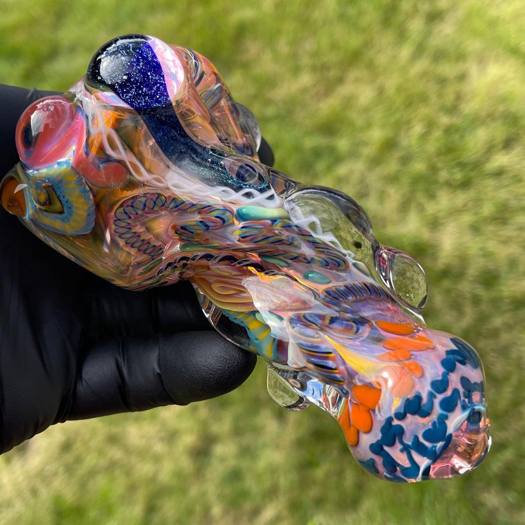 Molten Thick and Twisted Pipe Glass Pipe Molten Imagination   