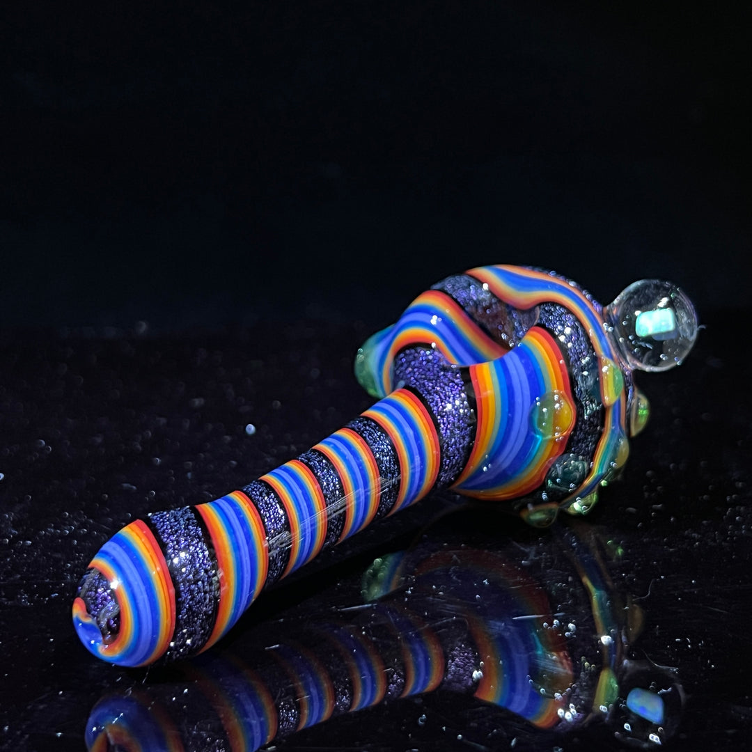 Dichro Opal Marble Pipe Glass Pipe TG   