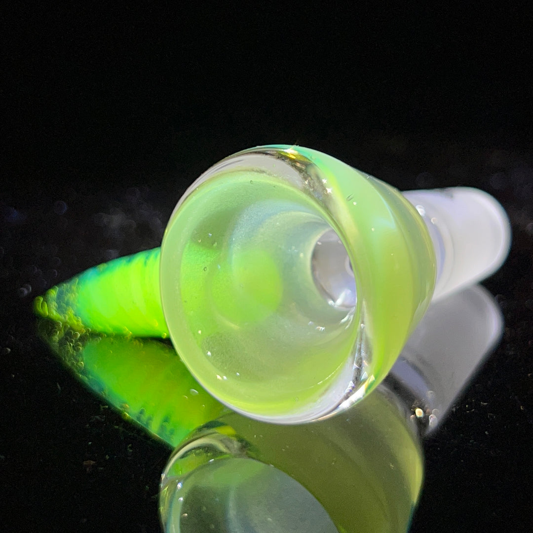 14mm Satin Key Lime UV Martini Pullslide Accessory Tako Glass   