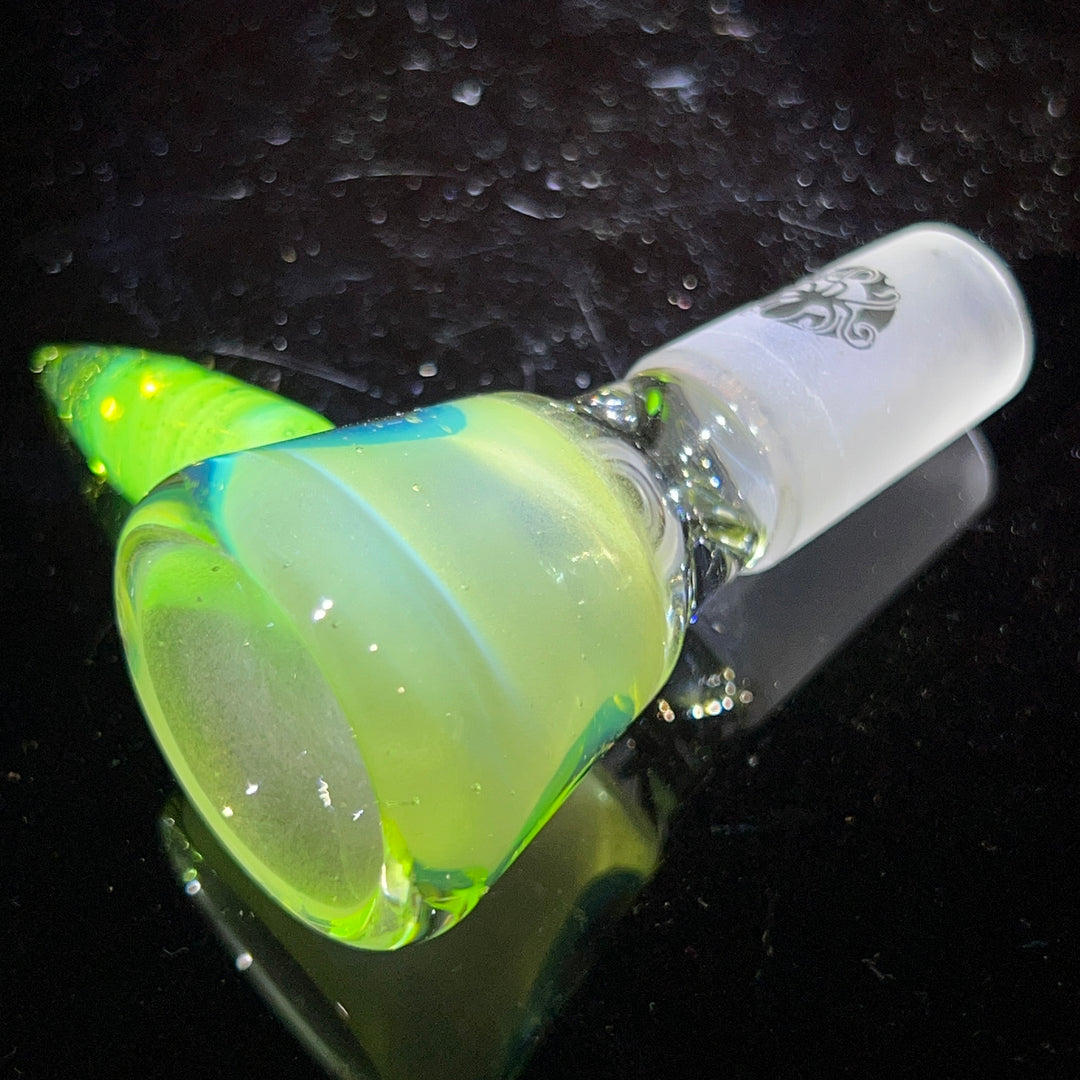 14mm Satin Key Lime UV Martini Pullslide Accessory Tako Glass   