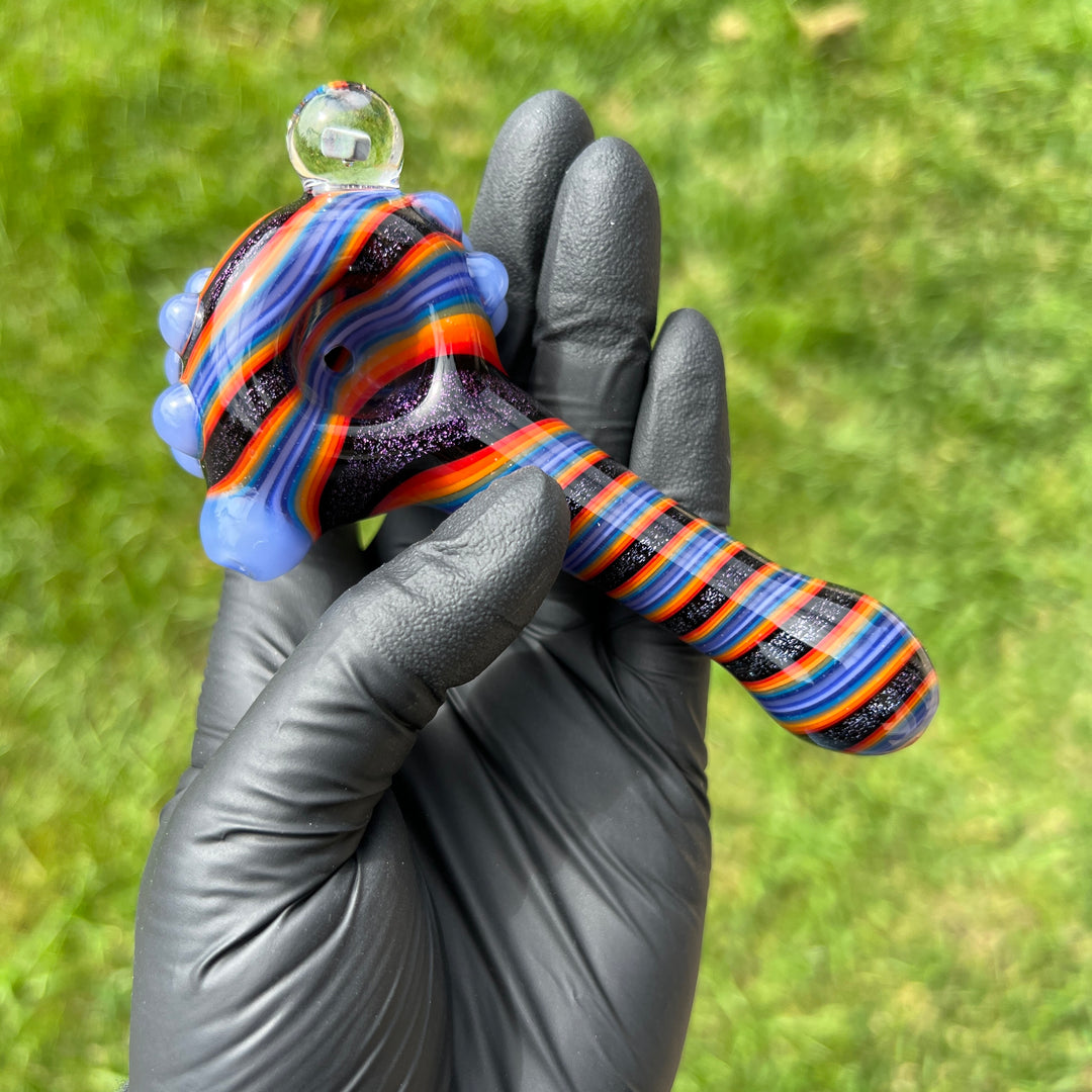 Dichro Opal Marble Pipe Glass Pipe TG   