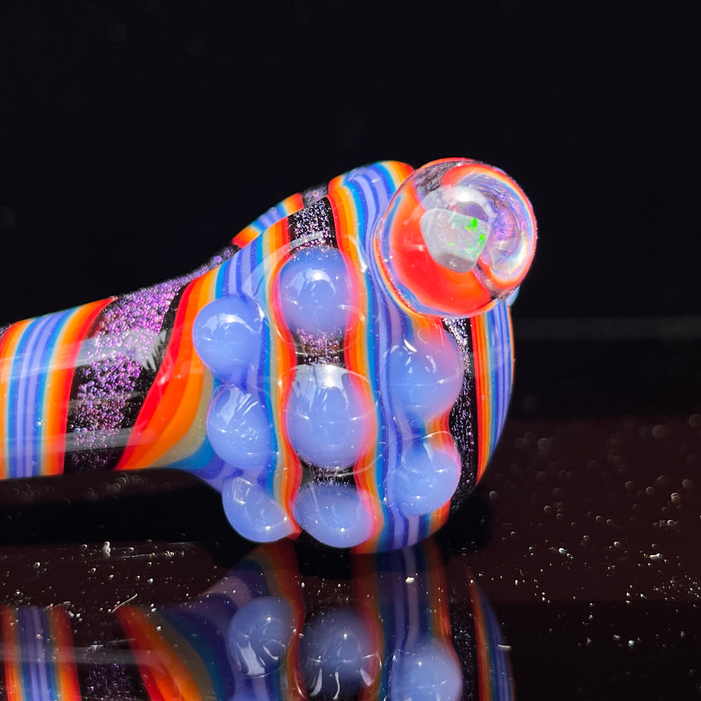 Dichro Opal Marble Pipe Glass Pipe TG   