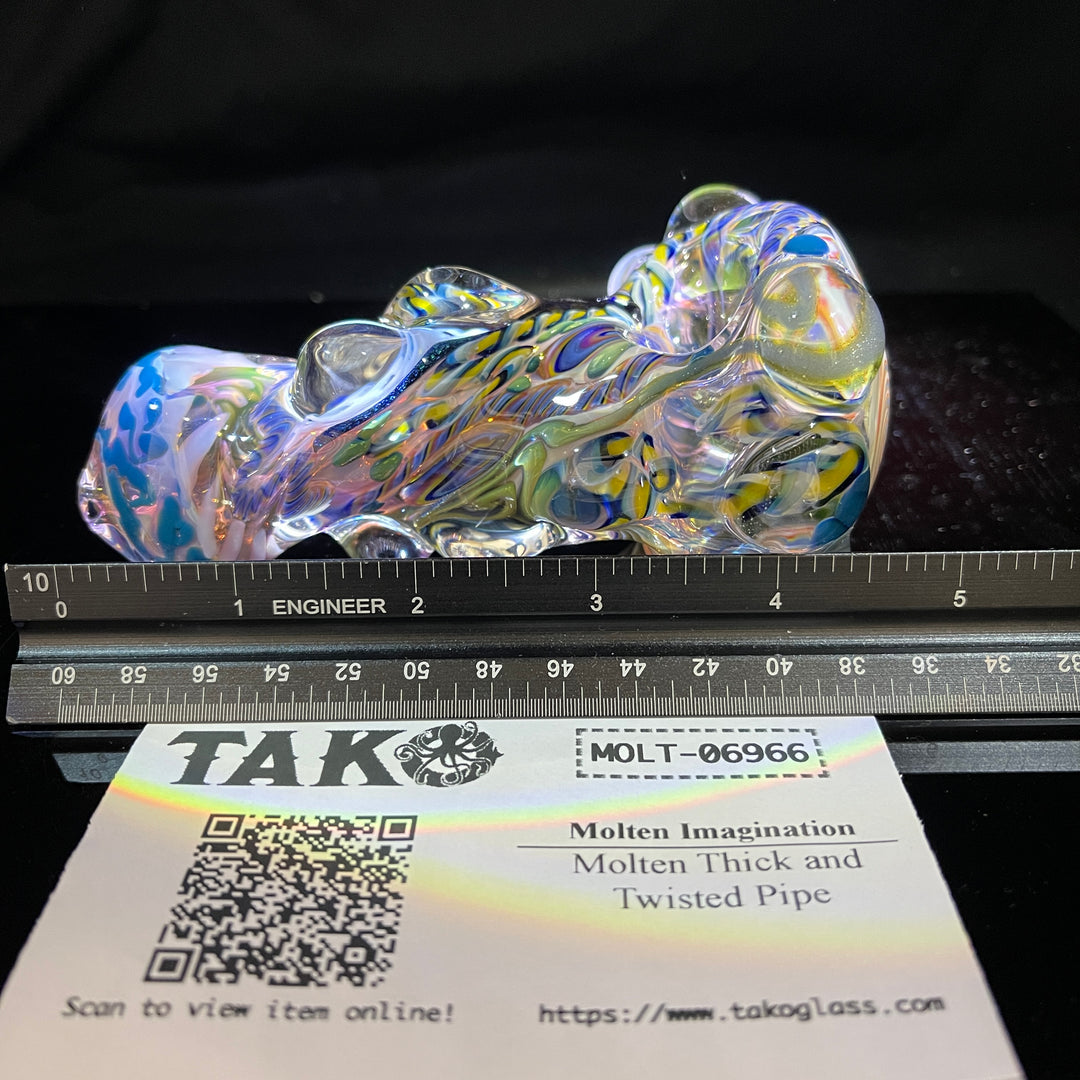 Molten Thick and Twisted Pipe Glass Pipe Molten Imagination   