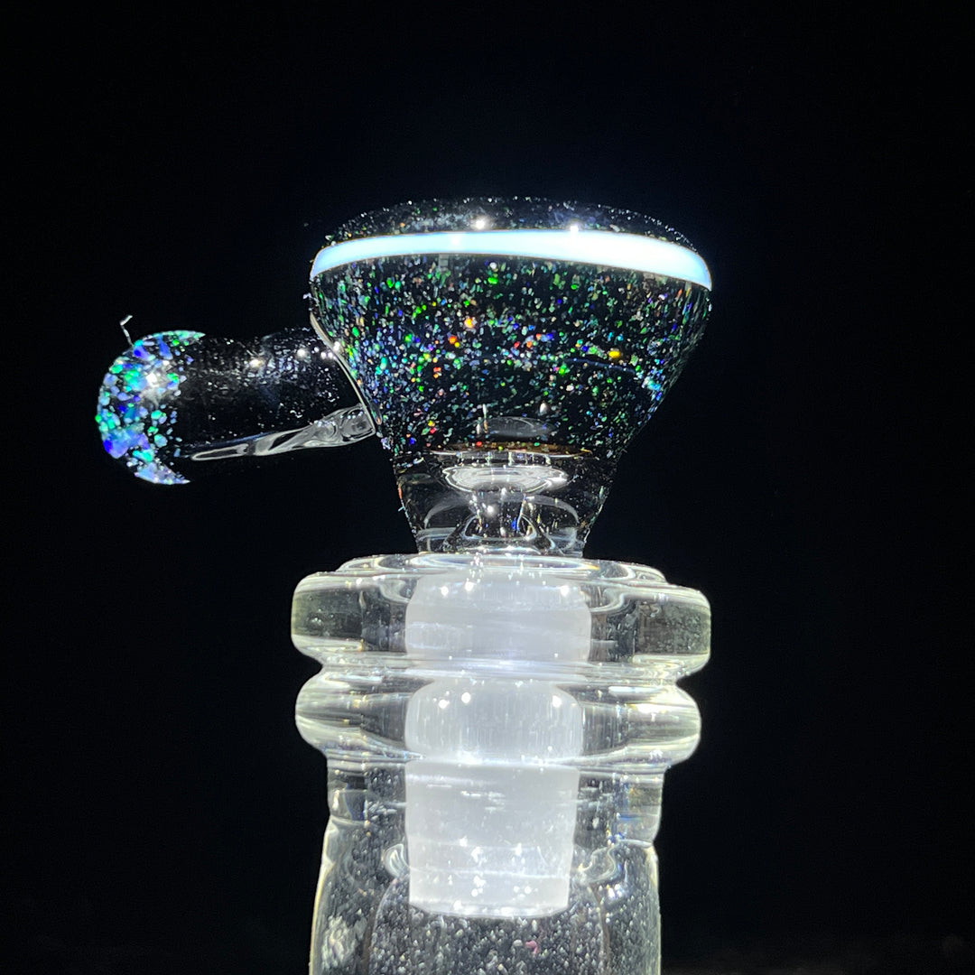 14mm Black Crushed Opal Martini Pullslide Accessory Tako Glass   