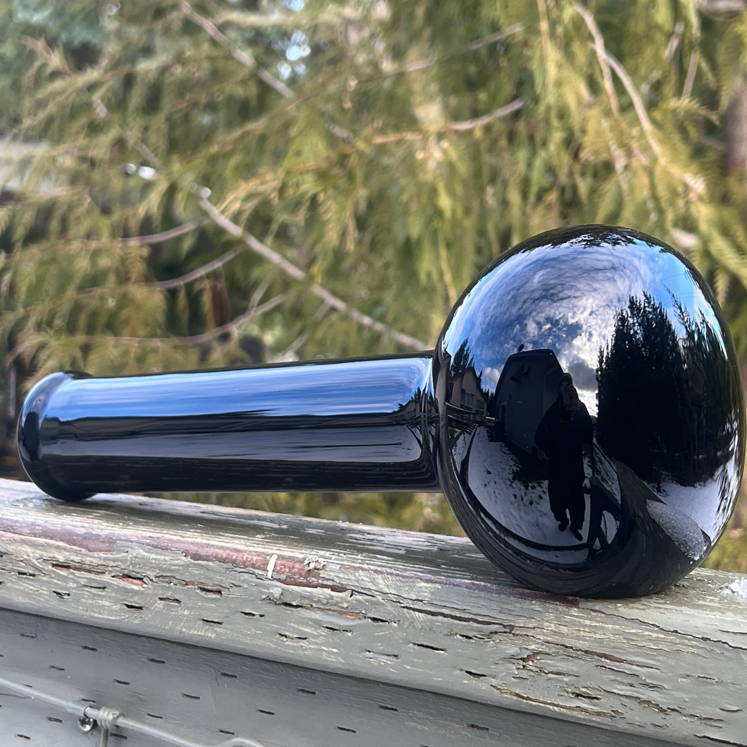 12.5" Black Party Bowl Pipe Glass Pipe Mary Jane's Glass