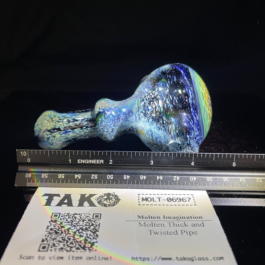 Molten Thick and Twisted Pipe Glass Pipe Molten Imagination   