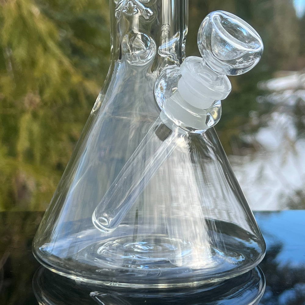 10" Mushroom Beaker Bong Glass Pipe Mary Jane's Glass